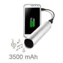 Chargeur de batterie smartphone micro USB avec haut-parleur jack