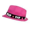 Chapeau trilby enterrement de vie de jeune fille EVJF adulte rose