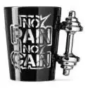 Mug no pain no gain anse haltère Tasse Musculation, sport et fitness