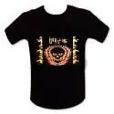 T-shirt equalizer tête de mort en feu LED lumineux