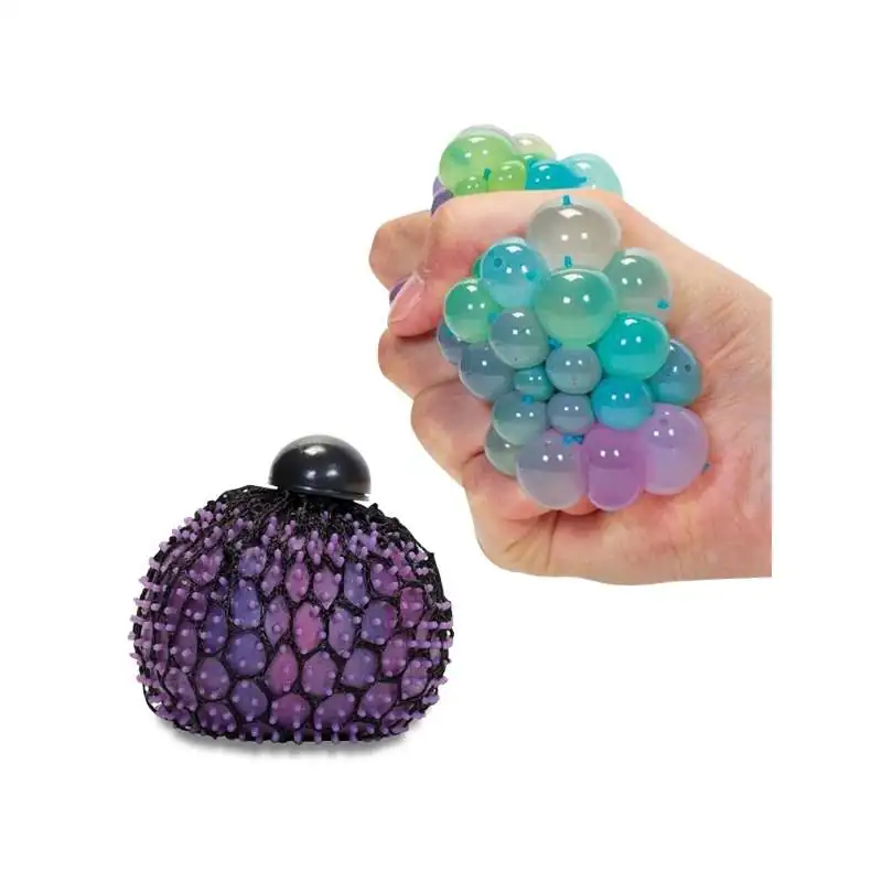 Balle Antistress Multicolore avec son Filet anti stress bulle au