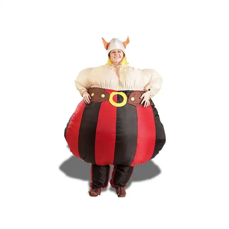 Déguisement sumo gonflable adulte - Taille unique - Beige, Noir