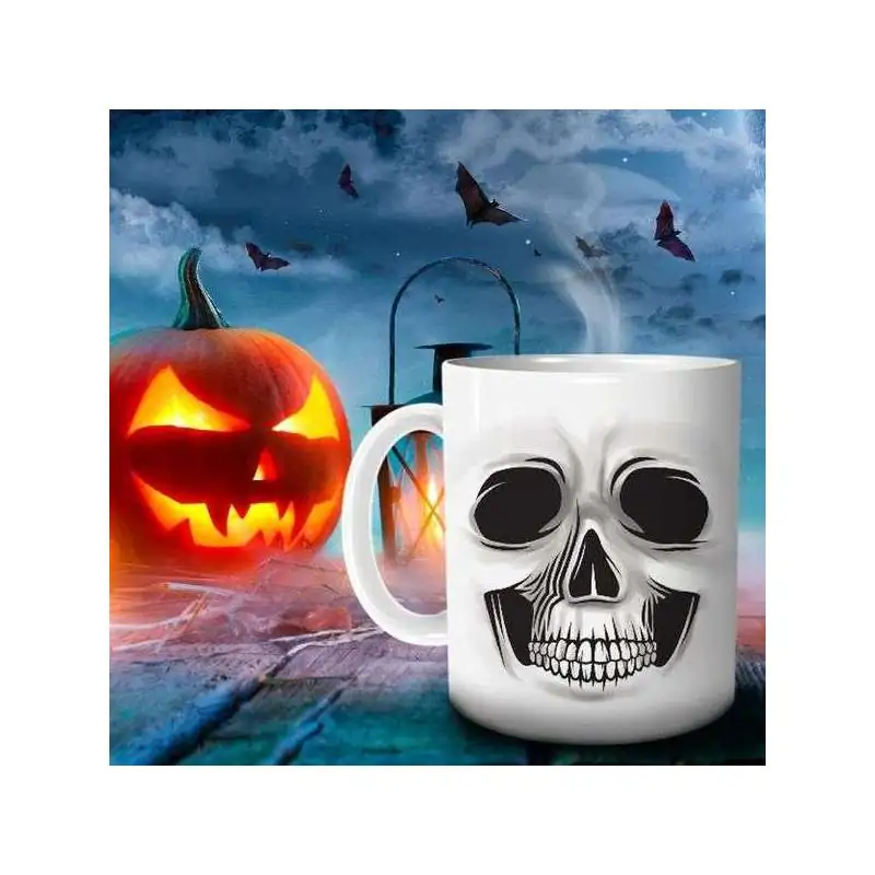 MUG personnalisé Tasse à café - Tête de mort Skull Halloween 996