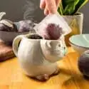 Mug Chat: Tasse Thé Originale avec Porte-Sachet Intégré - Cadeau Parfait pour Amateurs de Thé