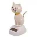 Figurine Solaire Chat: Hoche la Tête - Déco Animée Amusante et Écologique