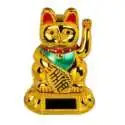 Maneki Neko Solaire: Chat Porte-Bonheur qui Bouge le Bras - Figurine Animée