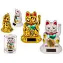 Maneki Neko Solaire: Chat Porte-Bonheur qui Bouge le Bras - Figurine Animée