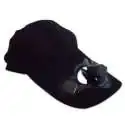 Casquette rafraichissante solaire ventilateur et deux panneaux solaire