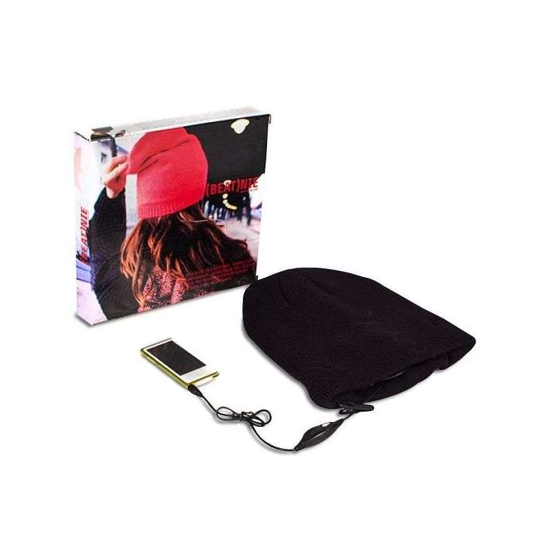 Bonnet en laine avec écouteurs et microphone intégrés - Totalcadeau